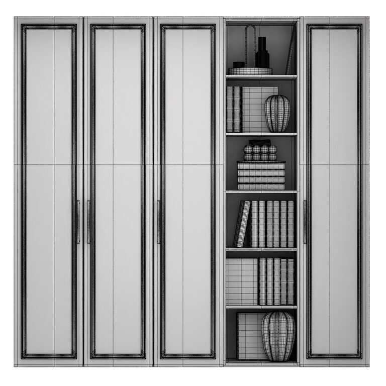 Wardrobe closet composition furniture 02 (398205) 3D model - Download ...