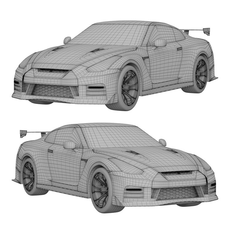 Nissan GTR R35 (398363) 3D model - Download 3D model Nissan GTR R35 ...