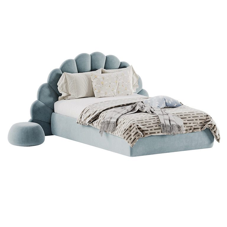 Children's soft bed Shell (398547) 3D model - Download 3D model ...