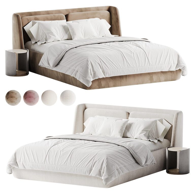 Shell Bed by Luzaro (398627) 3D model - Download 3D model Shell Bed by ...
