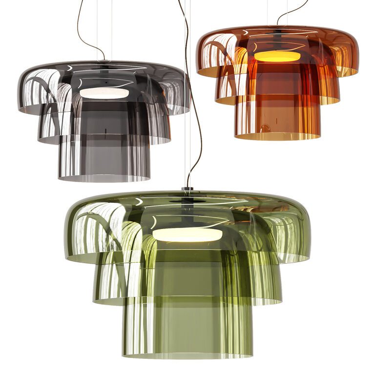 Led Model Lamps Leds C4 Levels 04 Pendant Lamps (398697) 3D model - Download 3D model ...