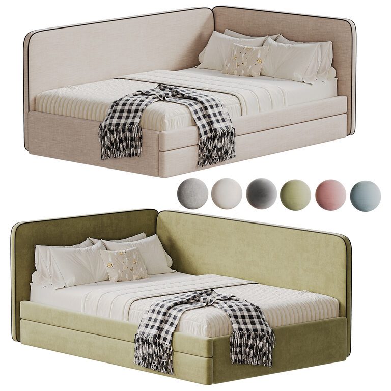 Leo childrens bed (400526), 3d model 1