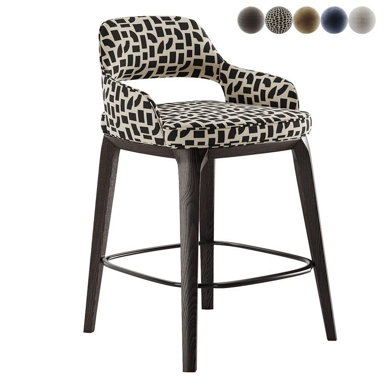 Poliform Sophie Lite Stool (400653), 3d model 1