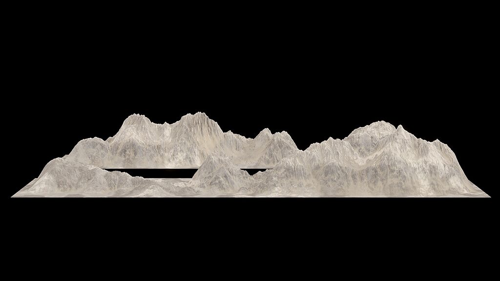 Гірські хребти (400782), 3d модель 1
