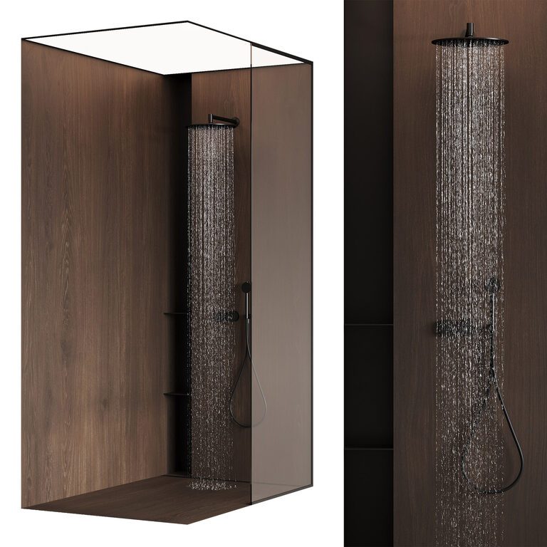 Shower System Model Shower Room 3 (400964) 3D model - Download 3D model Shower Room 3 ...