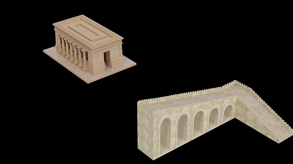 Mini Structures Model 5 ancient mini structures (401049) 3D model - Download 3D model 5 ...