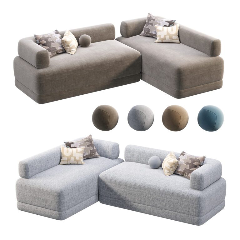 BUMPER SOFA (401127), 3d model 1