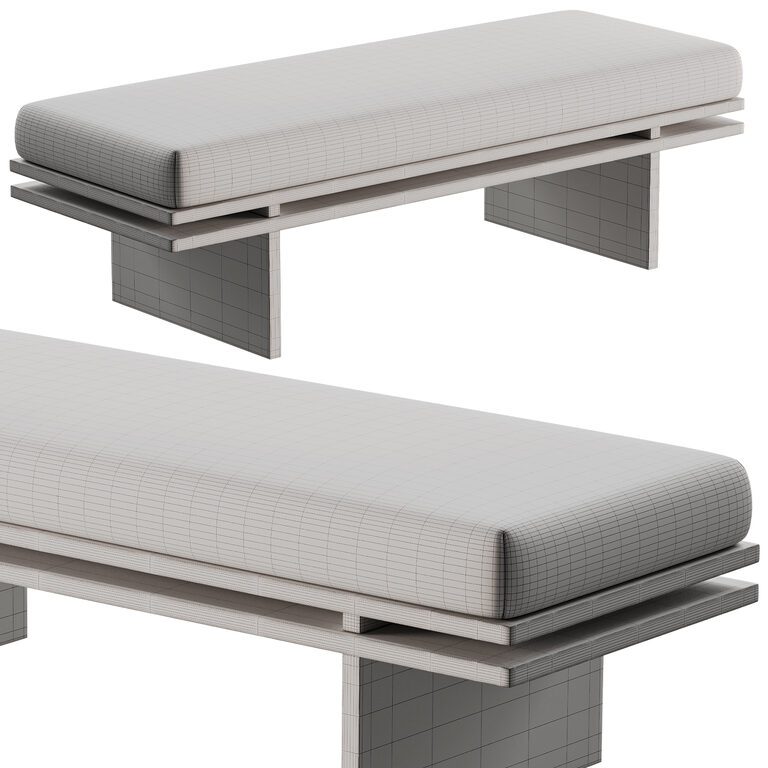 Edo Bench Edo Bench By Manner Matter (401159) 3D model - Download 3D model Edo ...