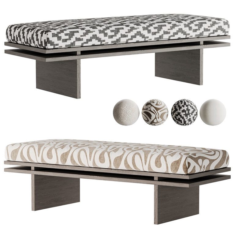 Edo Bench Edo Bench By Manner Matter (401159) 3D model - Download 3D model Edo ...