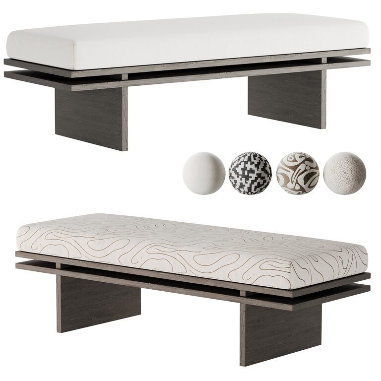 Edo Bench Edo Bench By Manner Matter (401159) 3D model - Download 3D model Edo ...
