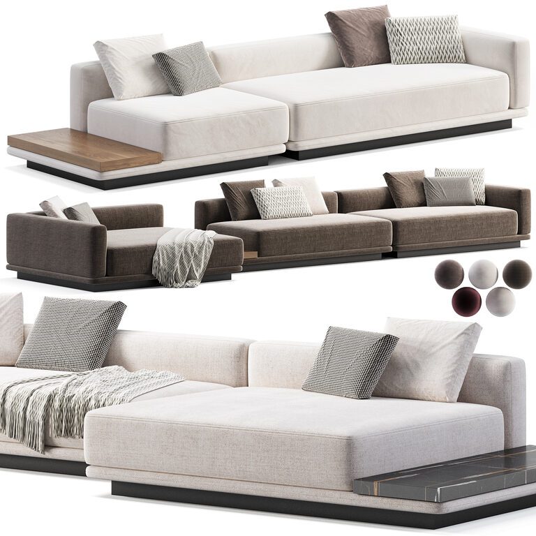 Minotti Horizonte Sofa (401170) 3D model - Download 3D model Minotti ...