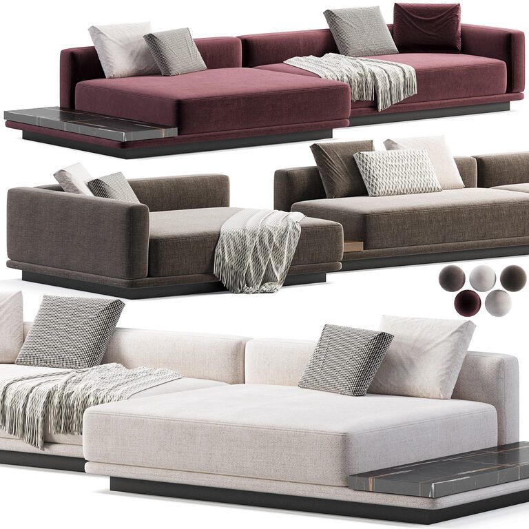 Minotti Horizonte Sofa (401170) 3D model - Download 3D model Minotti ...