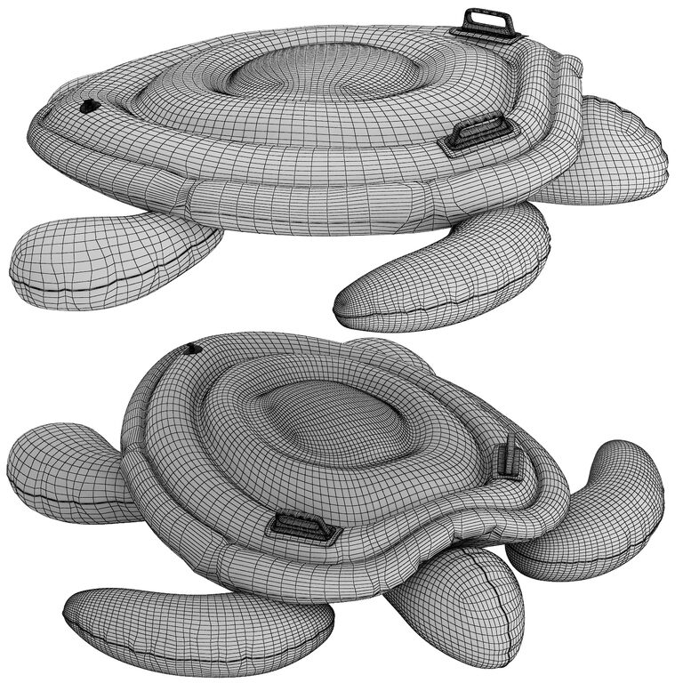 Giant Inflatable turtle ride on pool swimming float (401303) 3D model ...