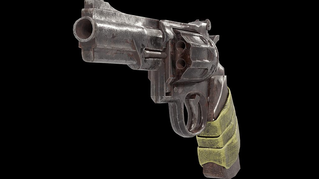 Іржавий револьвер (401344), 3d модель 1
