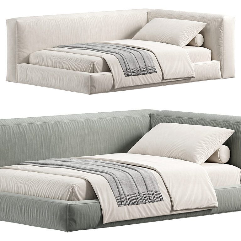 Mani Single Bed (401765), 3d model 1
