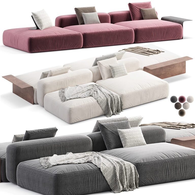 【週末セール】【3Dアート】KOMPOSITION 607 Poliform Westside Sofa (402066) 3D model - Download 3D model