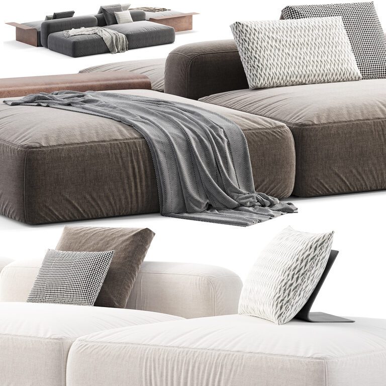 【週末セール】【3Dアート】KOMPOSITION 607 Poliform Westside Sofa (402066) 3D model - Download 3D model