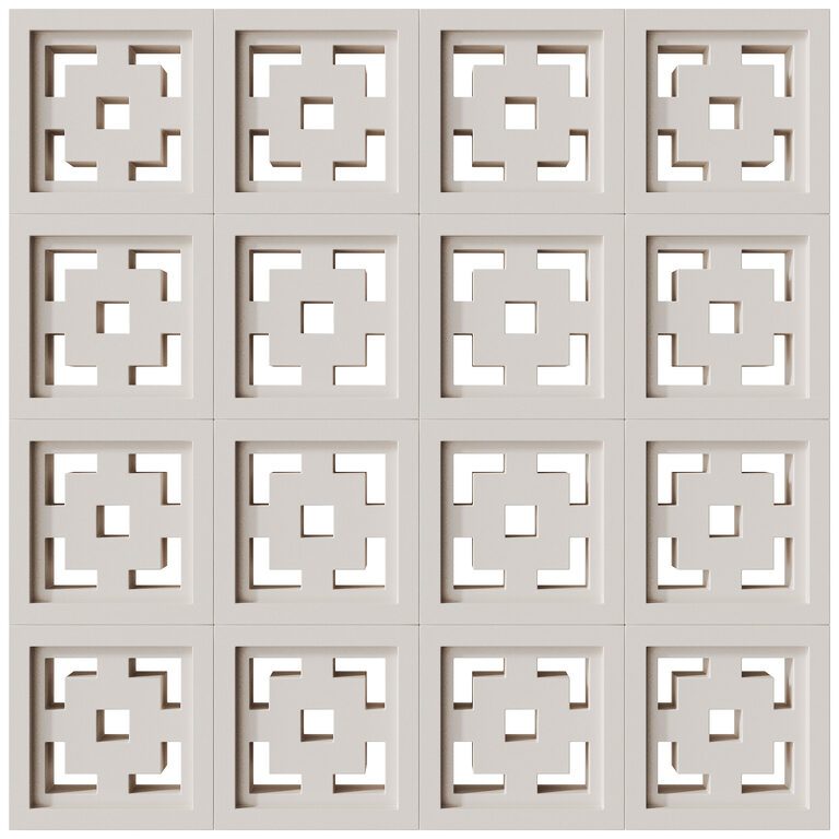 Modular Wall 15 Crossroads White By Tesselle 402561 3d Model 