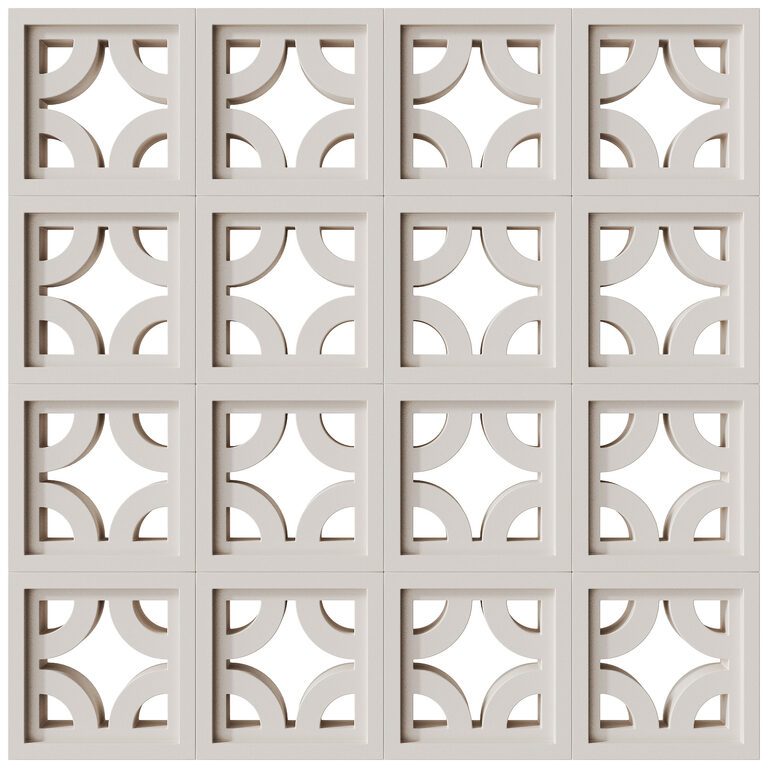 Модульна стіна 18 Roundabout White від Tesselle (402564), 3d модель 1