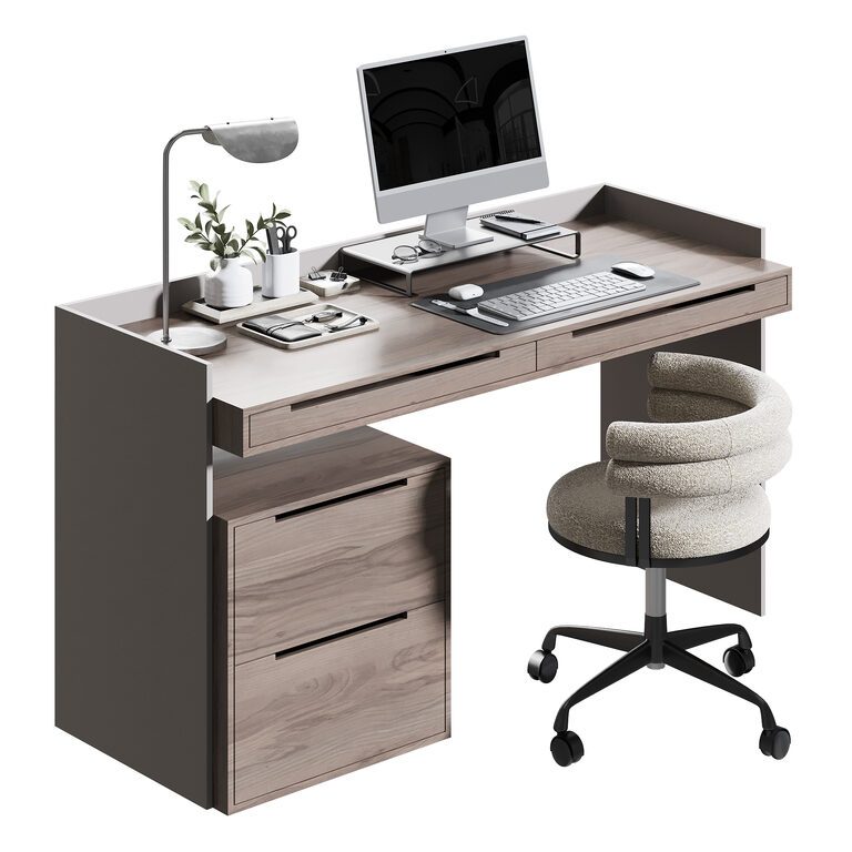 Workplace 02 (402687), 3d model 1