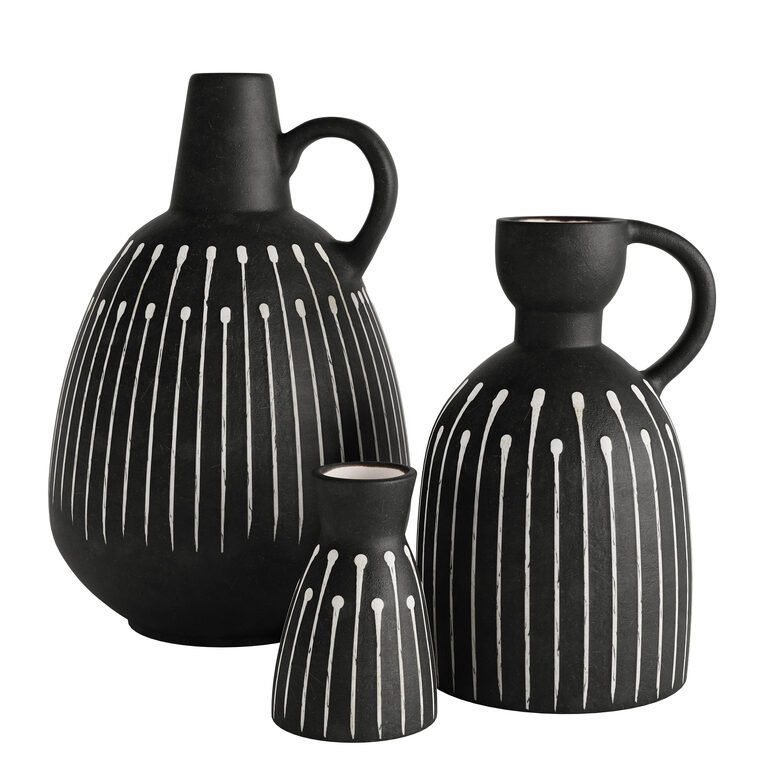 Ruscha Graphis ceramic vase set (402770), 3d model 1