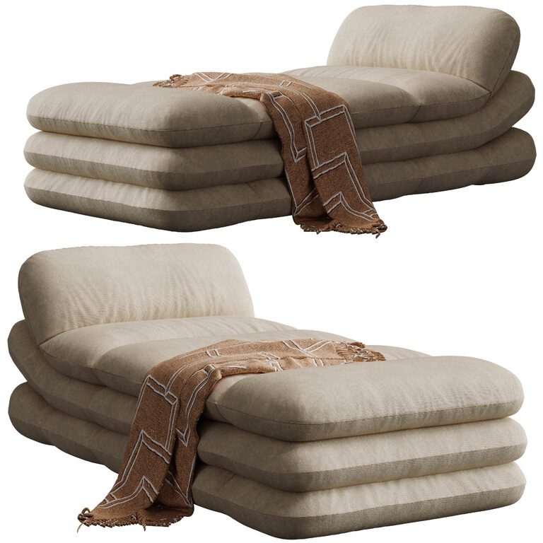 Solar Daybed By Tacchini (402804), 3d model 1