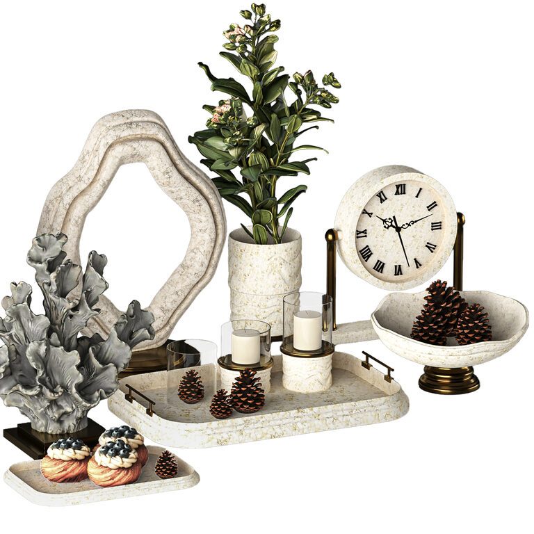 Decorative Set 01 Contour Collection (404154), 3d model 1