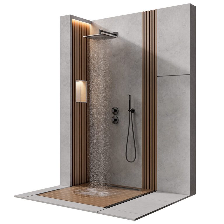 Outdoor Shower 2 (405048), 3d model 1