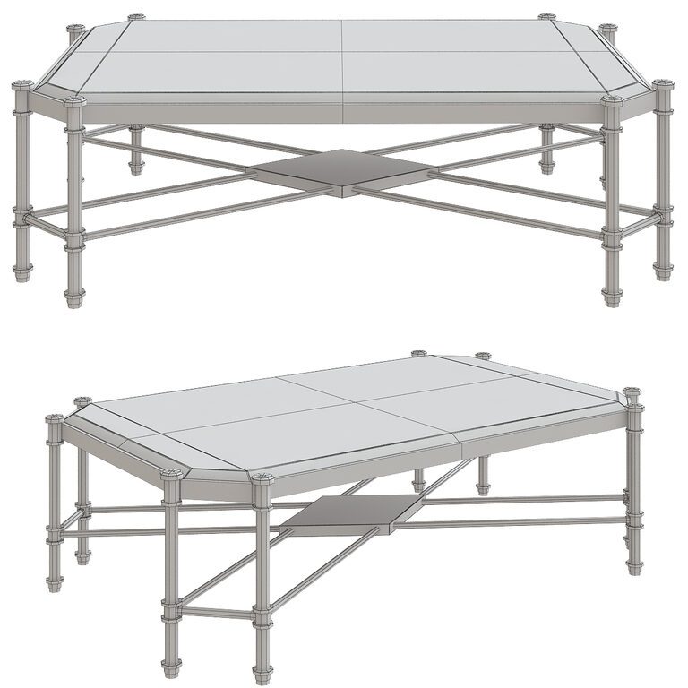 Collection Coffee Table low poly 10 pieces (43586) 3D model - Download ...