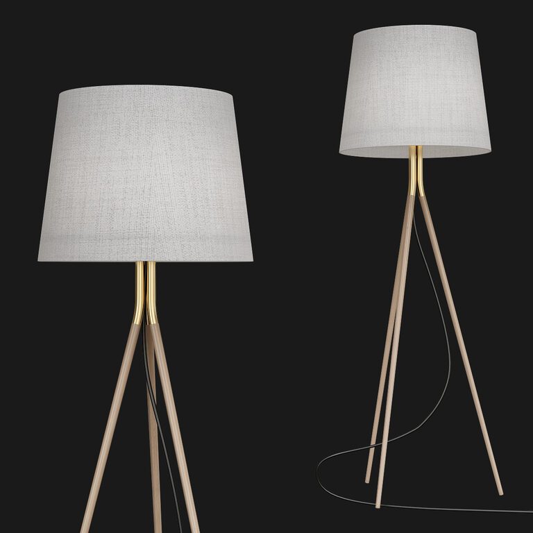 Tres floor lamp (43657), 3d model 1