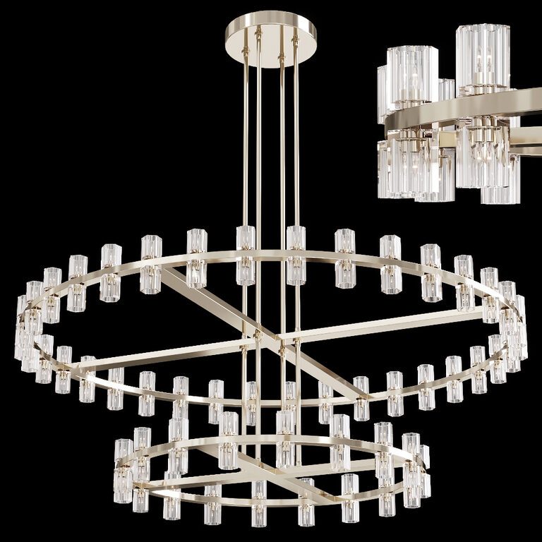 Restoration Hardware ARCACHON ROUND 2-TIER CHANDELIER (48203) 3D model ...