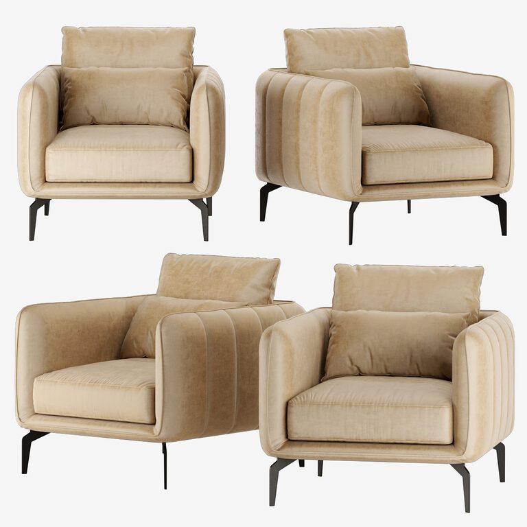 Armchair Amsterdam (62369), 3d model 1