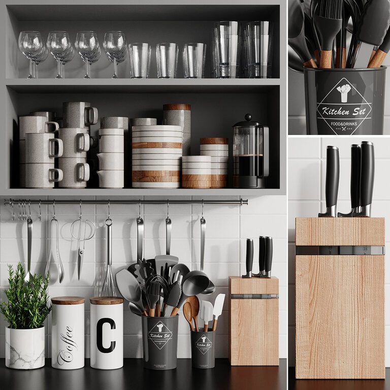 Kitchen Decorative Set (65365), 3d model 1