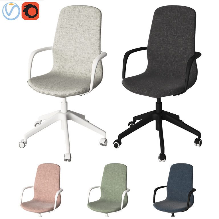 Ikea LÅNGFJÄLL Office Chair (66400) 3D model - Download 3D model