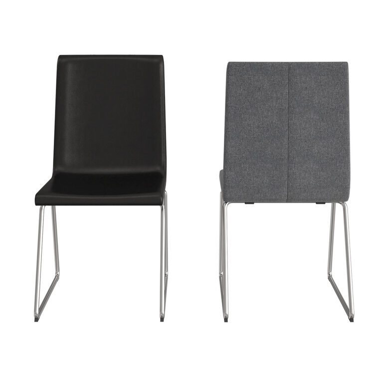 ともぞう。IKEA VOLFGANG ヴォルフガング　2脚 VOLFGANG Chair, chrome-plated, Bomstad black : Buy Online at Best