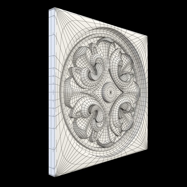 Decorative Round Carved (70600) 3D model - Download 3D model Decorative ...