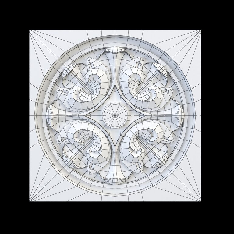 Decorative Round Carved (70600) 3D model - Download 3D model Decorative ...