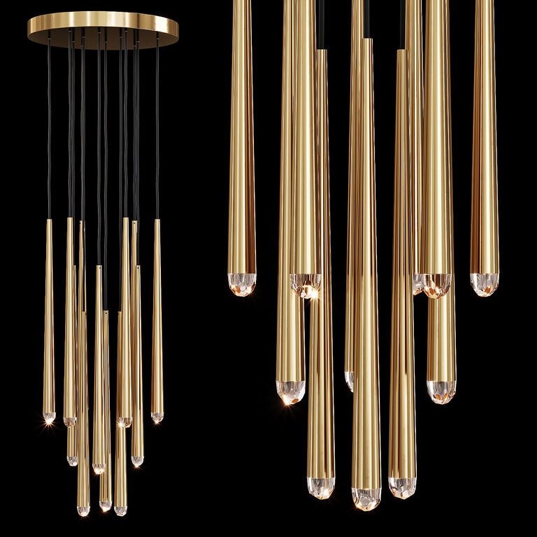 Restoration Hardware AQUITAINE ROUND CHANDELIER  (73620), 3d model 1