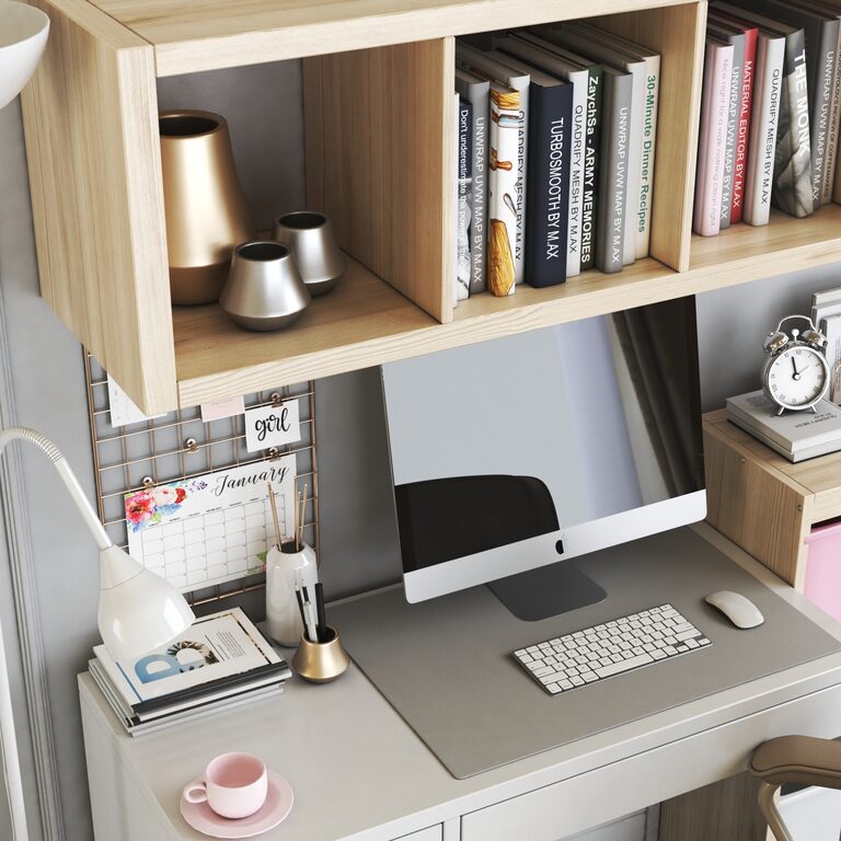 Ikea Micke White Workplace (78604) 3D model - Download 3D model Ikea ...