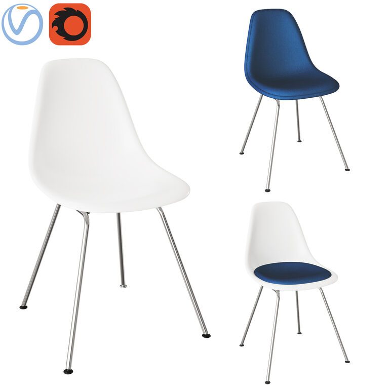 Eames Пластикові 2 Стільці (90820), 3d модель 1