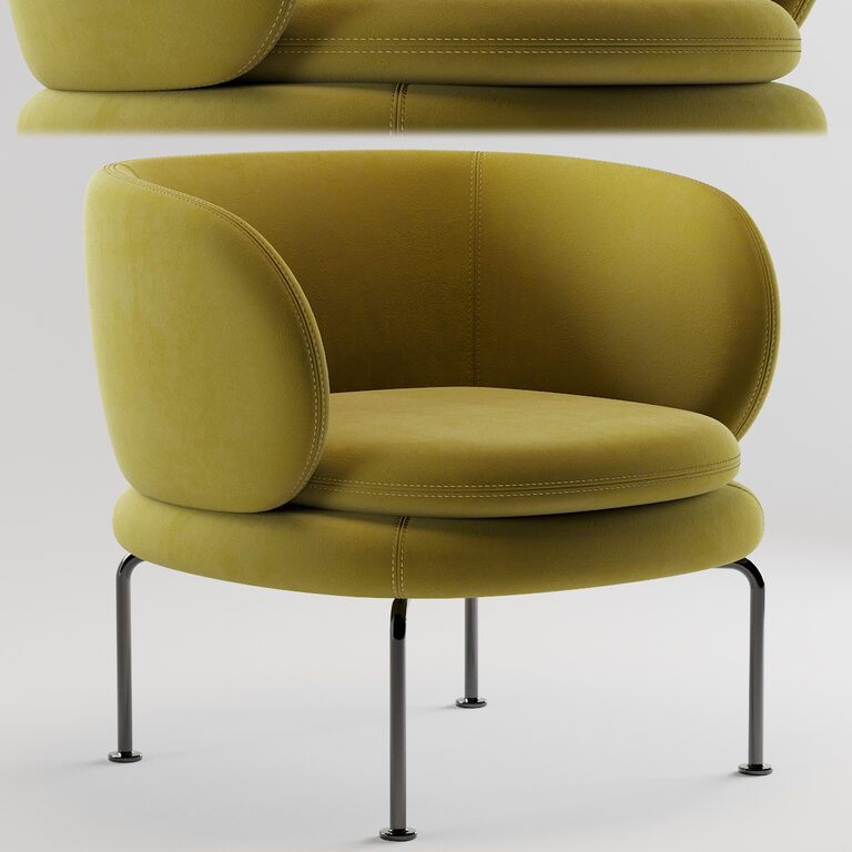 La Cividina SOAVE armchair (96813), 3d model 1