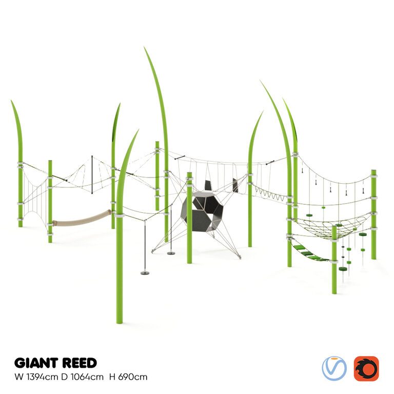 Kompan COR10440 Giant Reed Playground Equipment (20747) 3D model ...