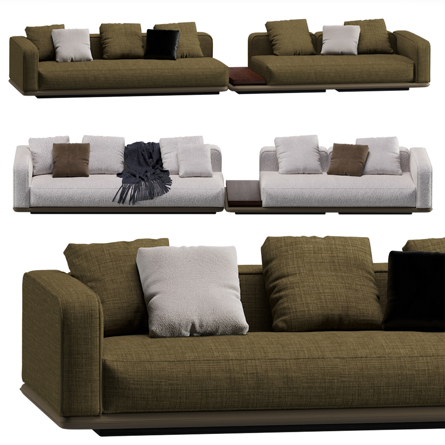 Minotti Horizonte Modular Sofa 09 (331282) 3D model - Download 3D model ...