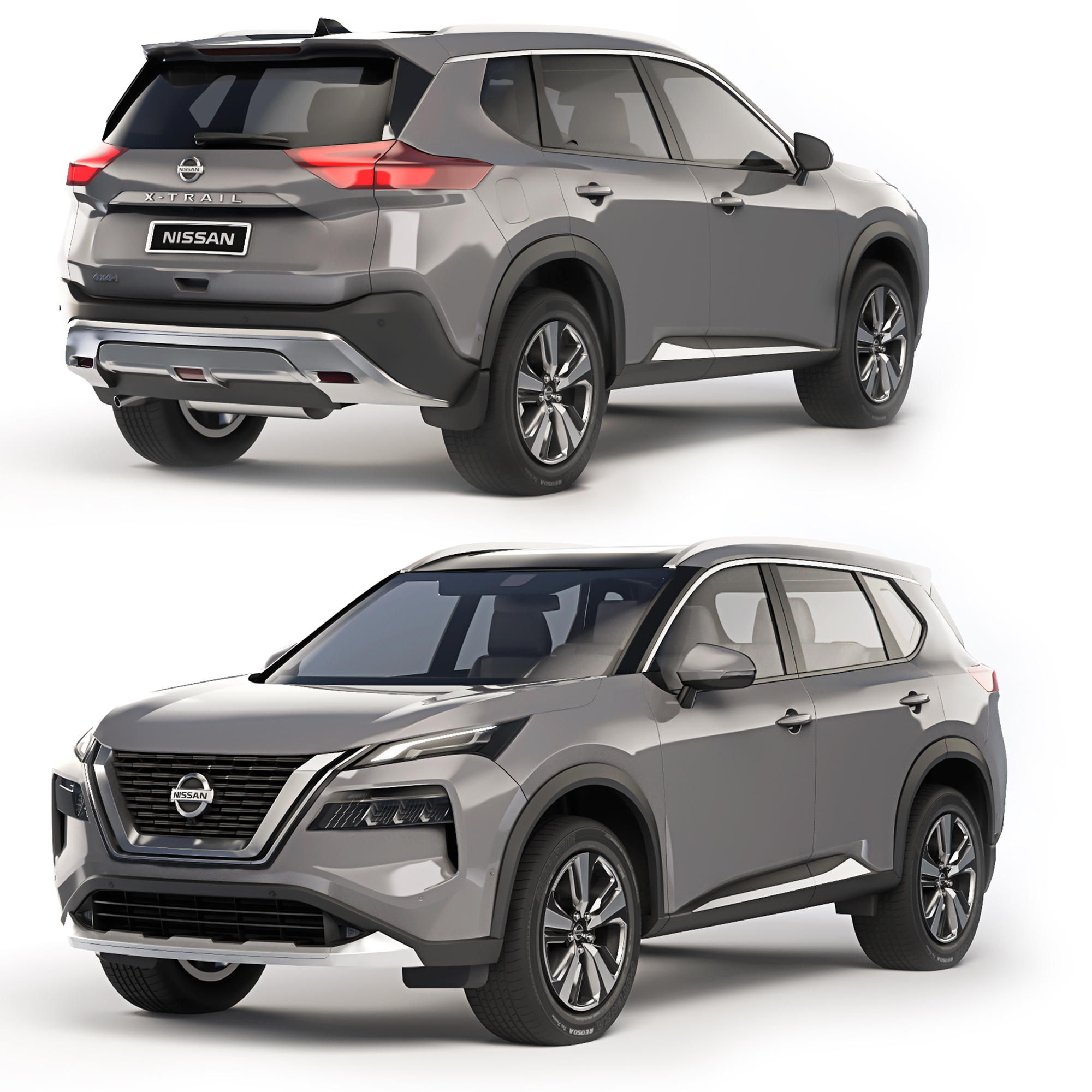 Nissan X-Trail 2022 (334459) 3D model - Download 3D model Nissan X