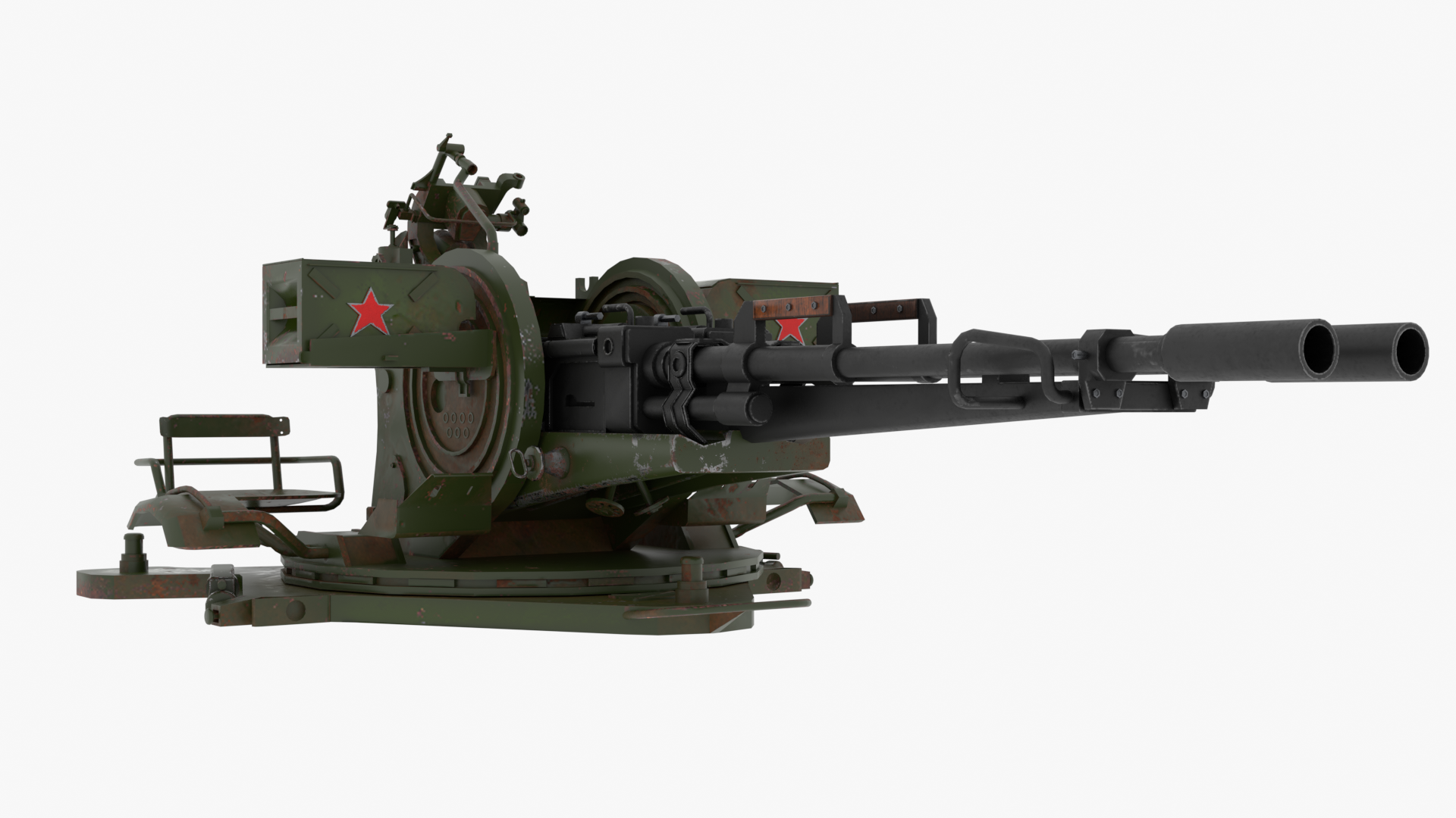 ZU-23 anti-aircraft gun (350242) 3D model - Download 3D model ZU-23 ...