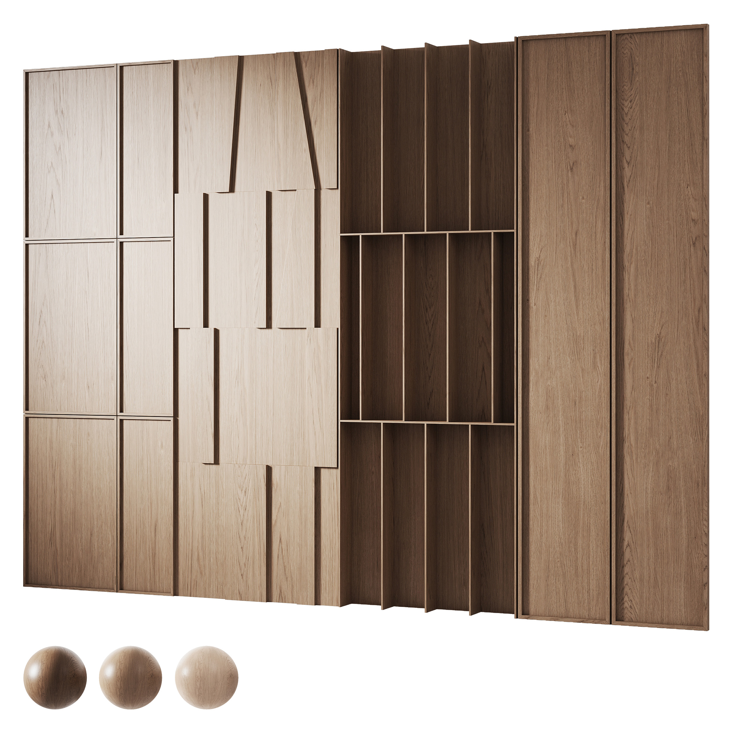 Decorative wooden panels 6 (352949) 3D model - Download 3D model ...