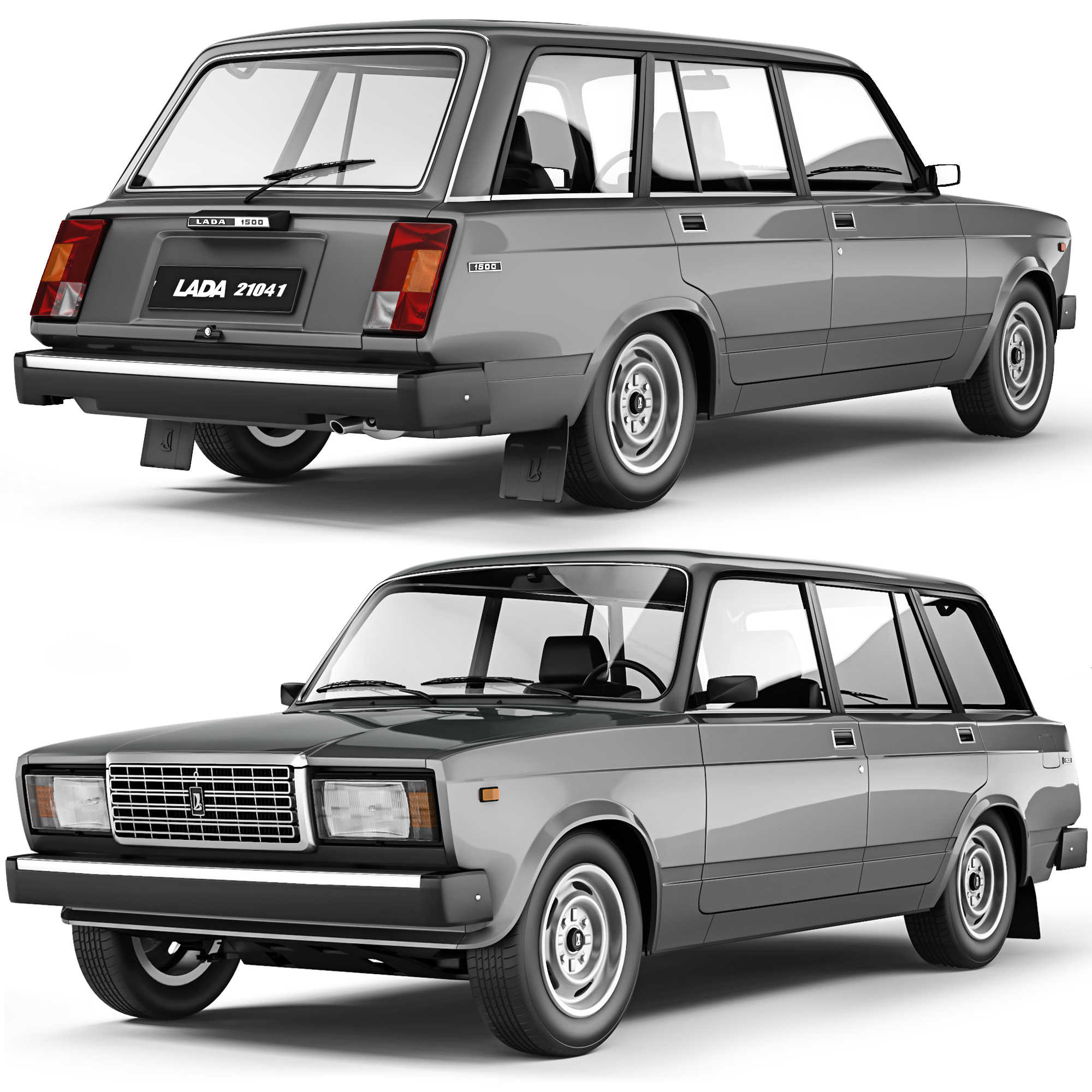VAZ Lada 21041 2006 car (380658) 3D model - Download 3D model VAZ