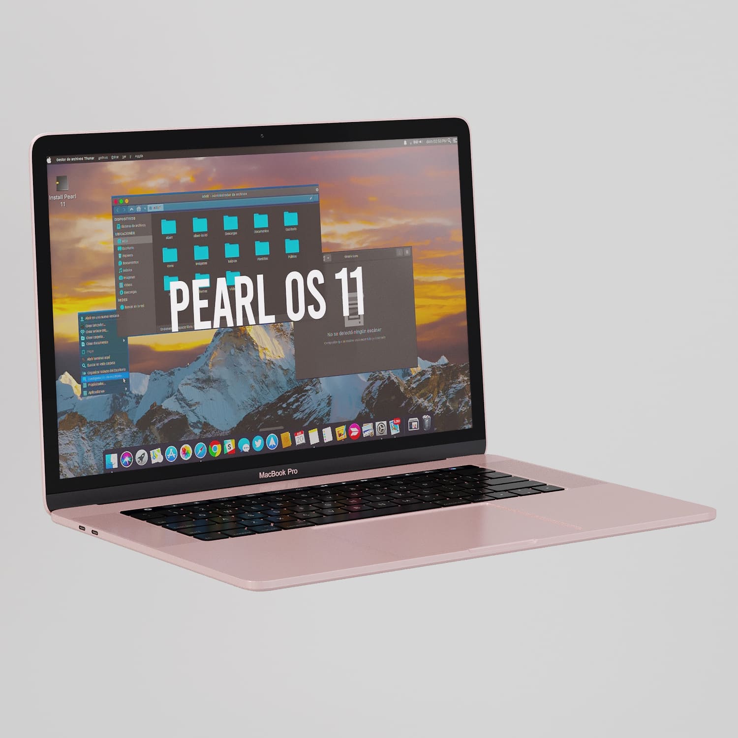 Rose Gold Macbook (381915) 3D model - Download 3D model Rose Gold