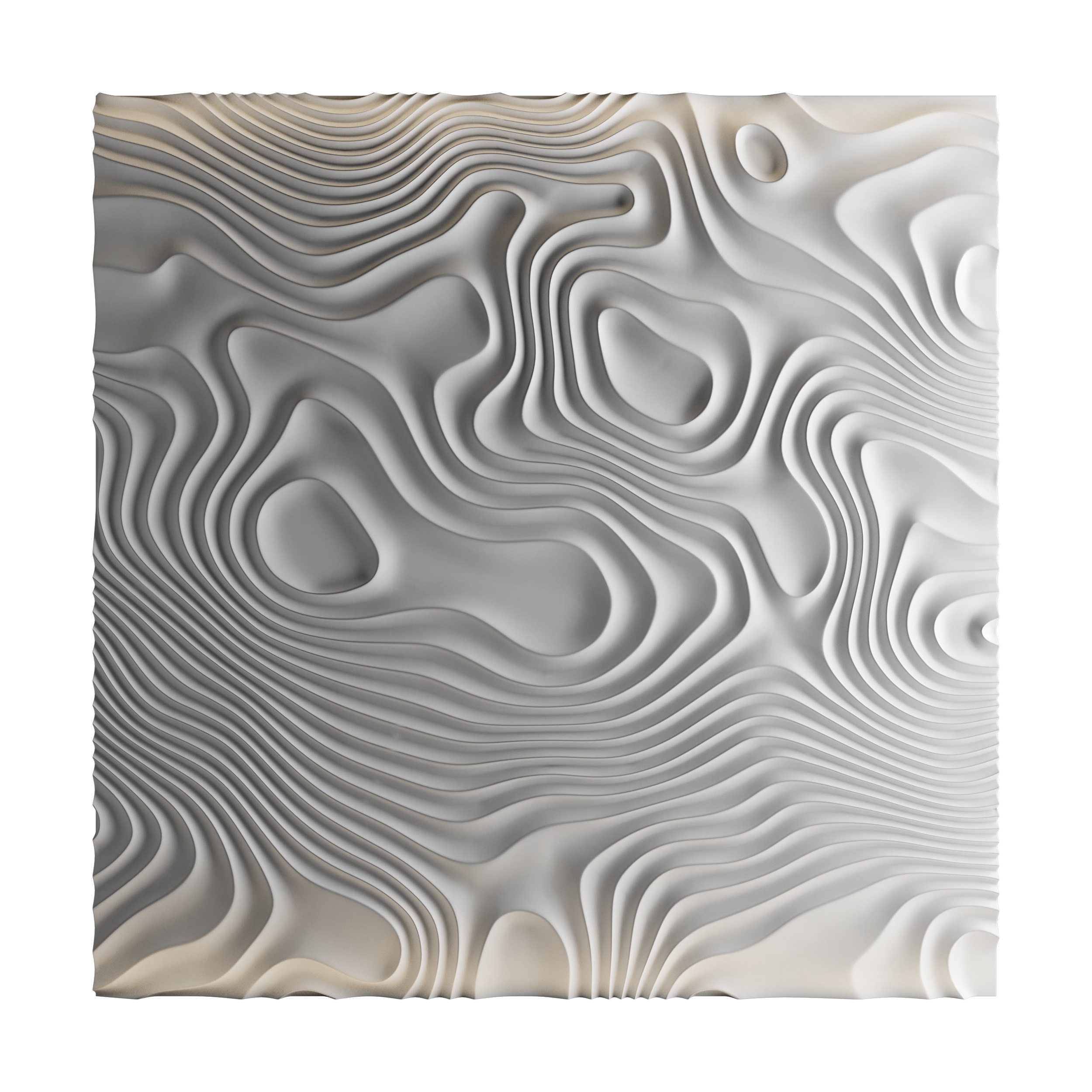 Wave decorative wall 20 (394774) 3D model - Download 3D model Wave