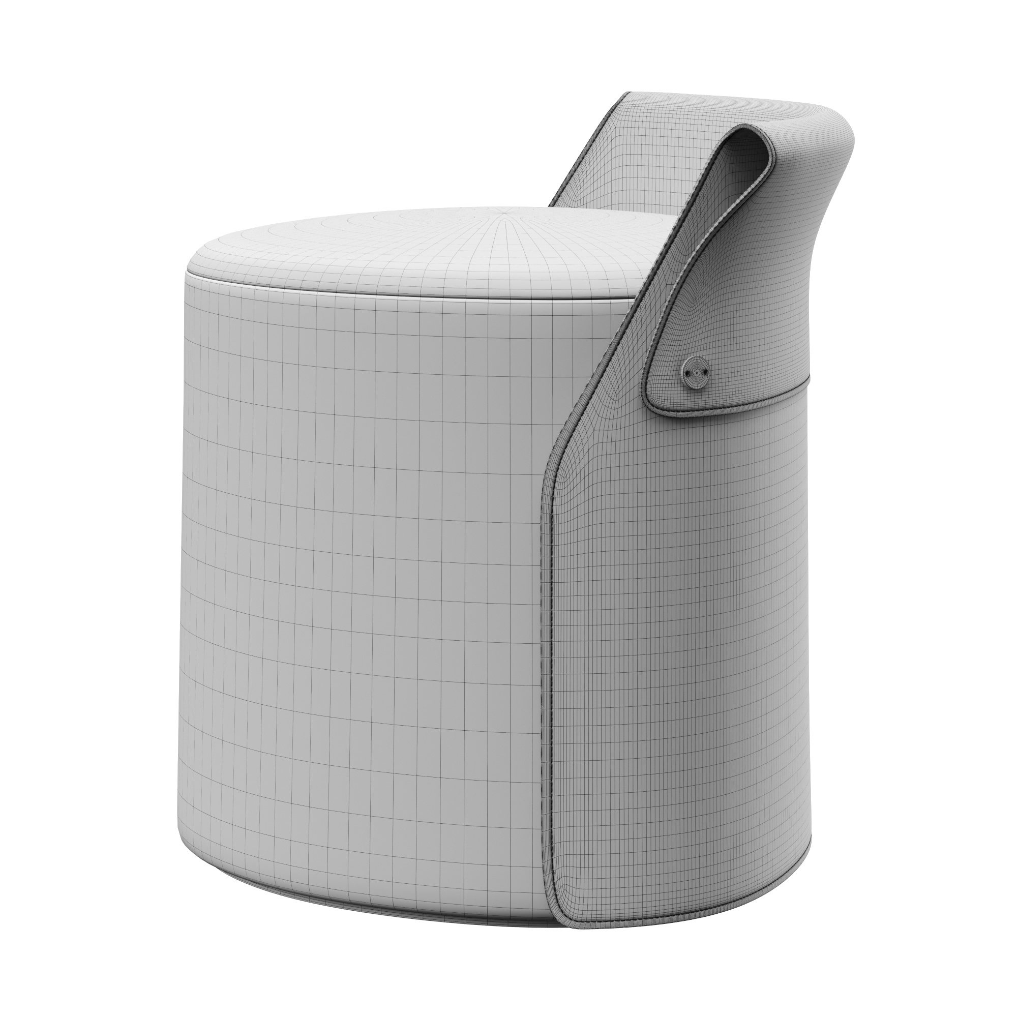 Flexform Ozzy Ottoman (402323) 3D model - Download 3D model